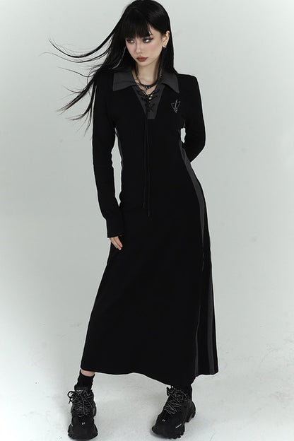 Elegant Long Black Dress