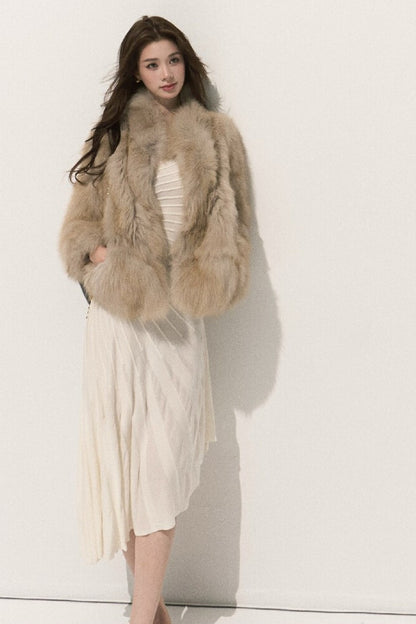 Fluffy Fox Fur Vest