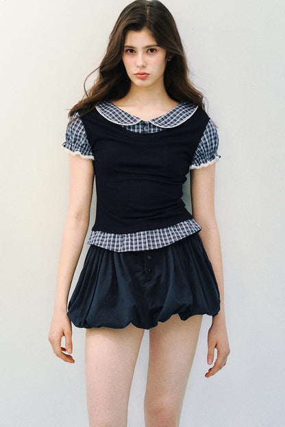 Tencel Wool Two-Piece Blouse