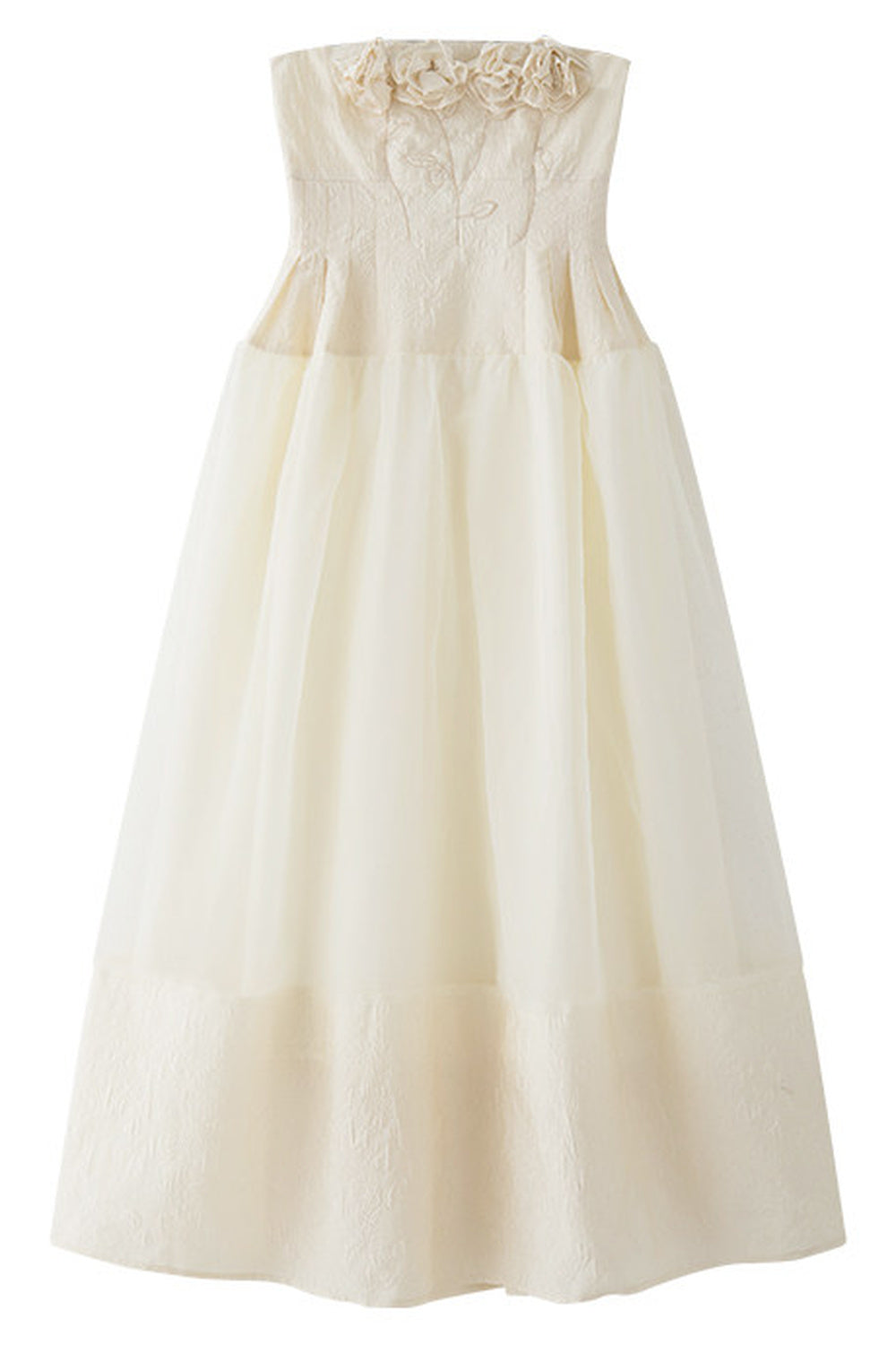 Robe bustier florale faite main