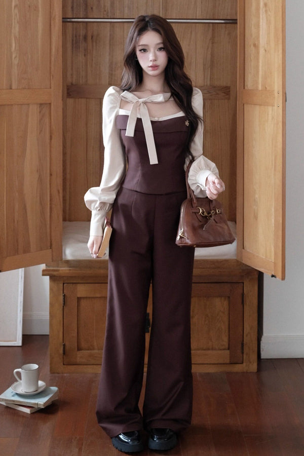 Love Idol Cookies Dark Brown Pants