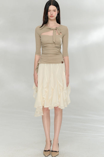 Convertible Lyocell Blouse