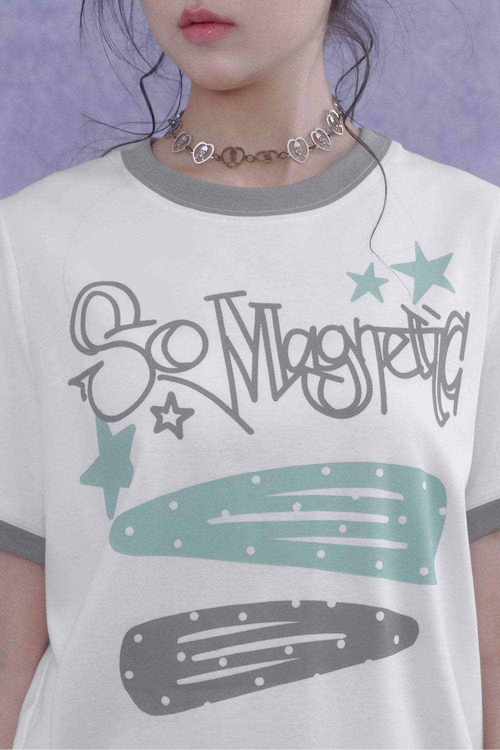 Sweet Cool Print T-Shirt Set-Up