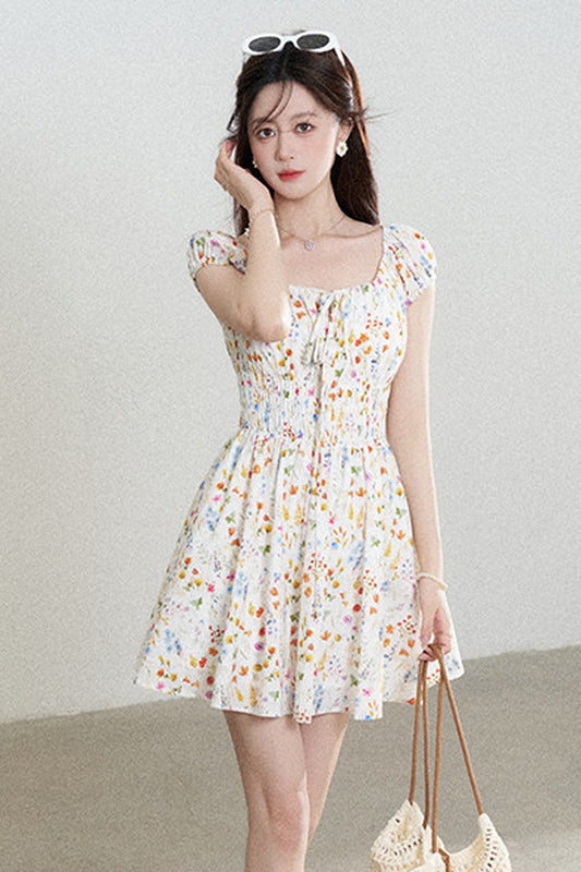 Floral Print A-Line Dress