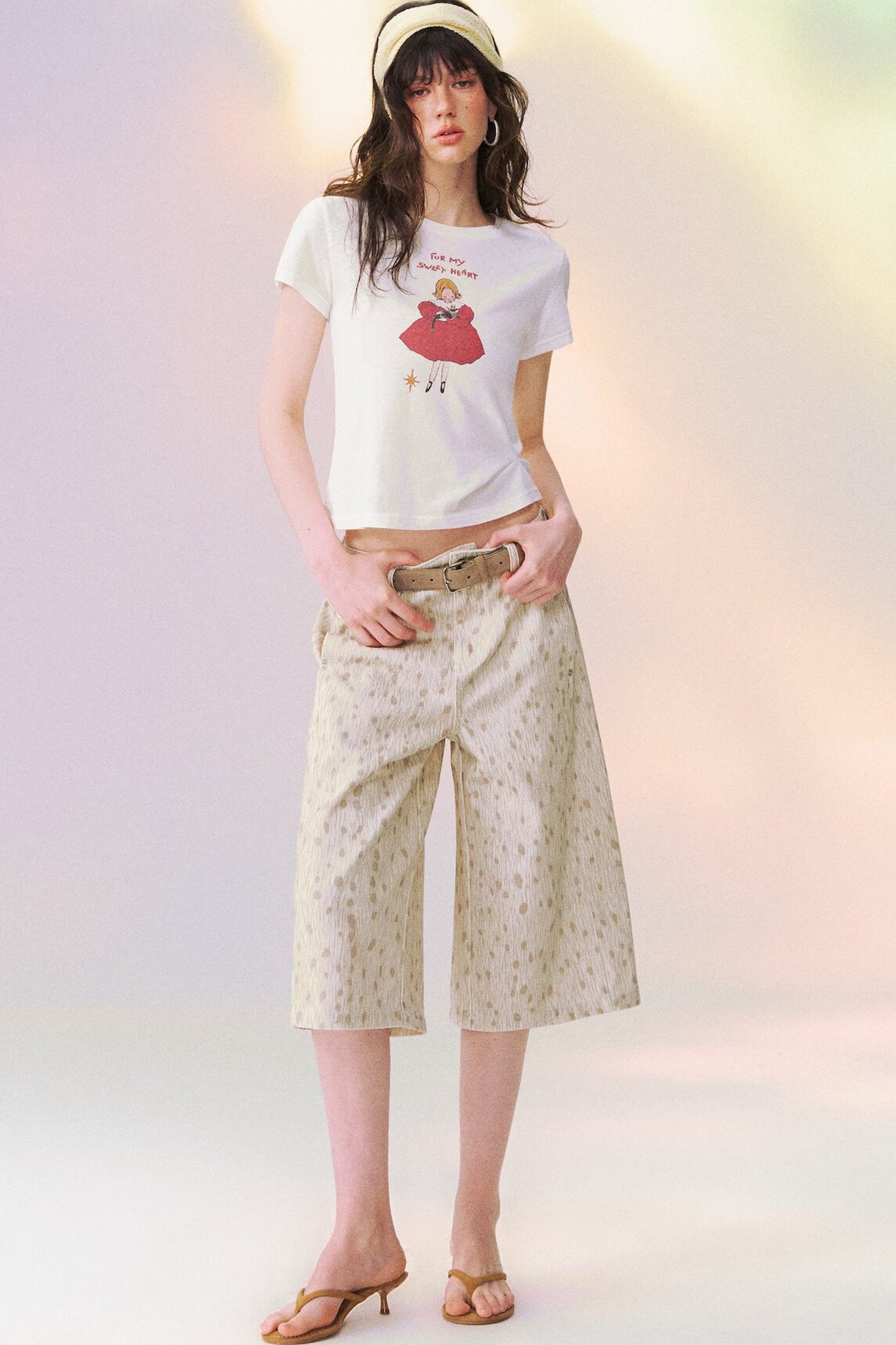 Spotted Deer Denim Pants