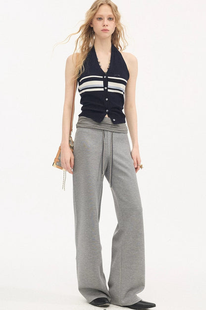 Pantalones casuales slim de cintura alta