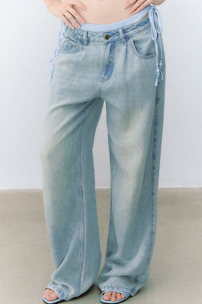 Jeans vintage in lyocell lavato