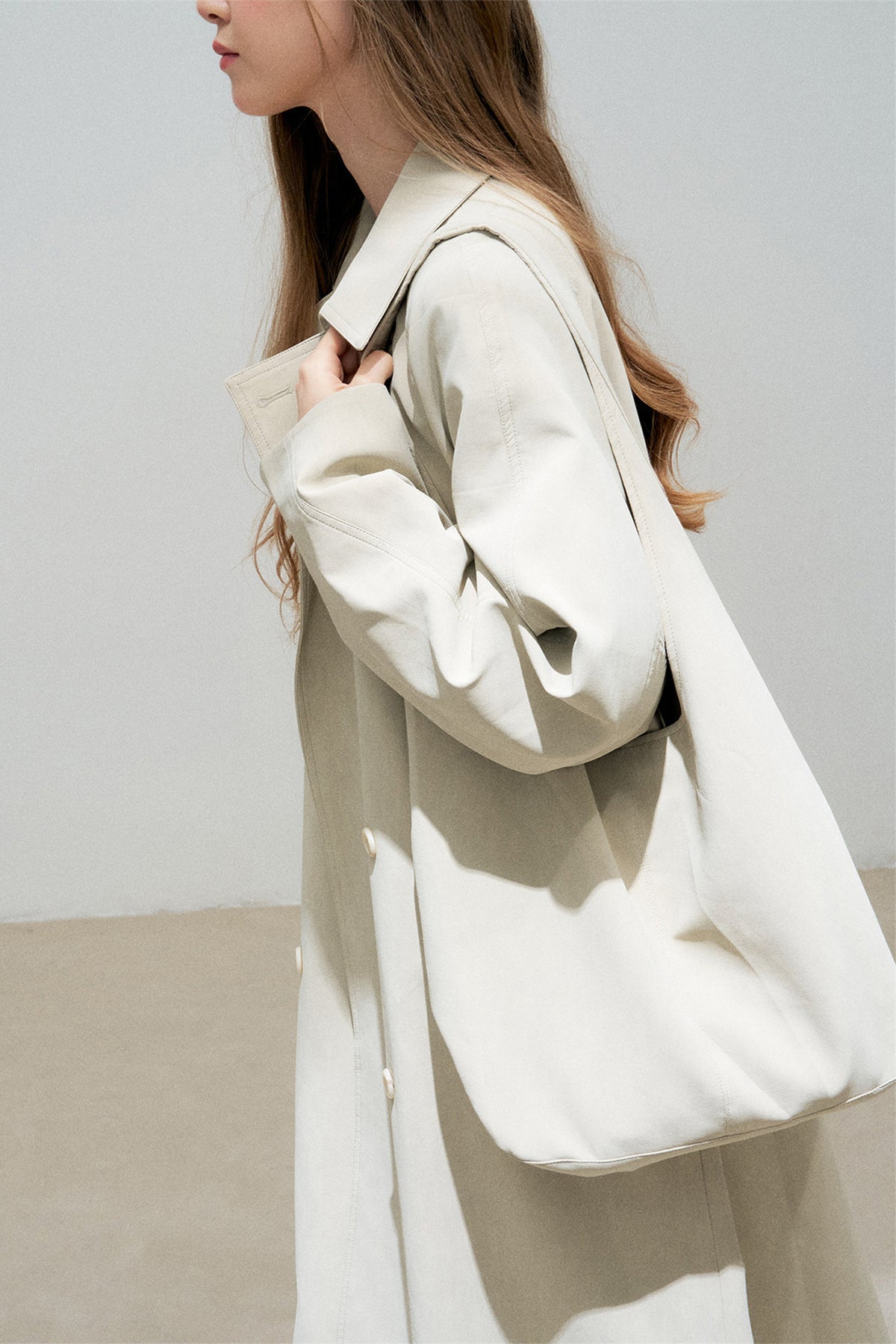 Warm Gray Classic Silhouette Jacket