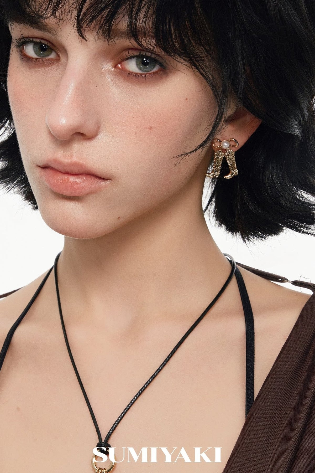 Vintage Pearl Boot Earrings
