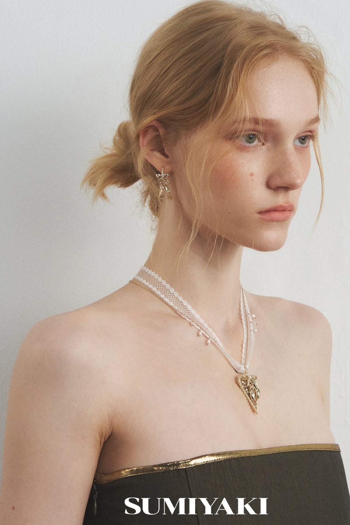 Lace Heart Pendant Necklace