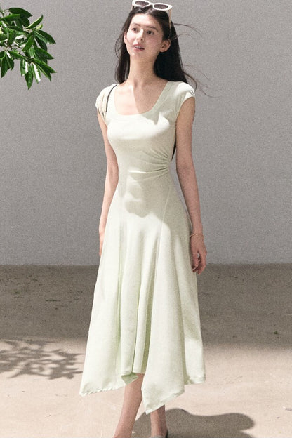 Lyocell Irregular Wool Dress