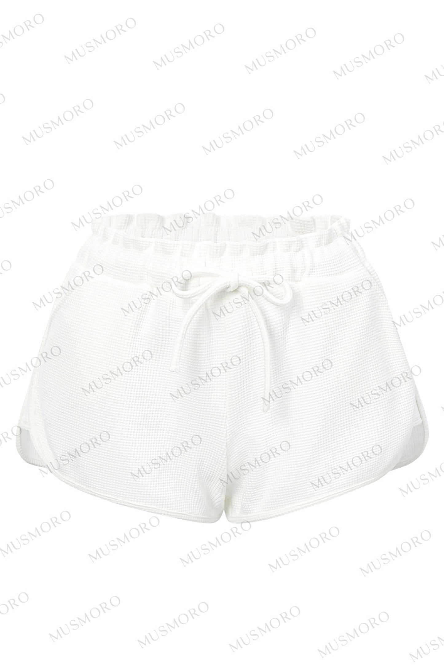 Pleated Floral Wide-Leg Shorts