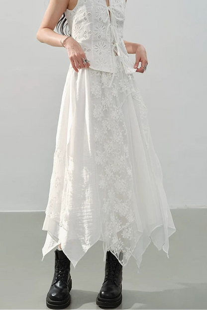 Whispering Moonlight Lace Skirt