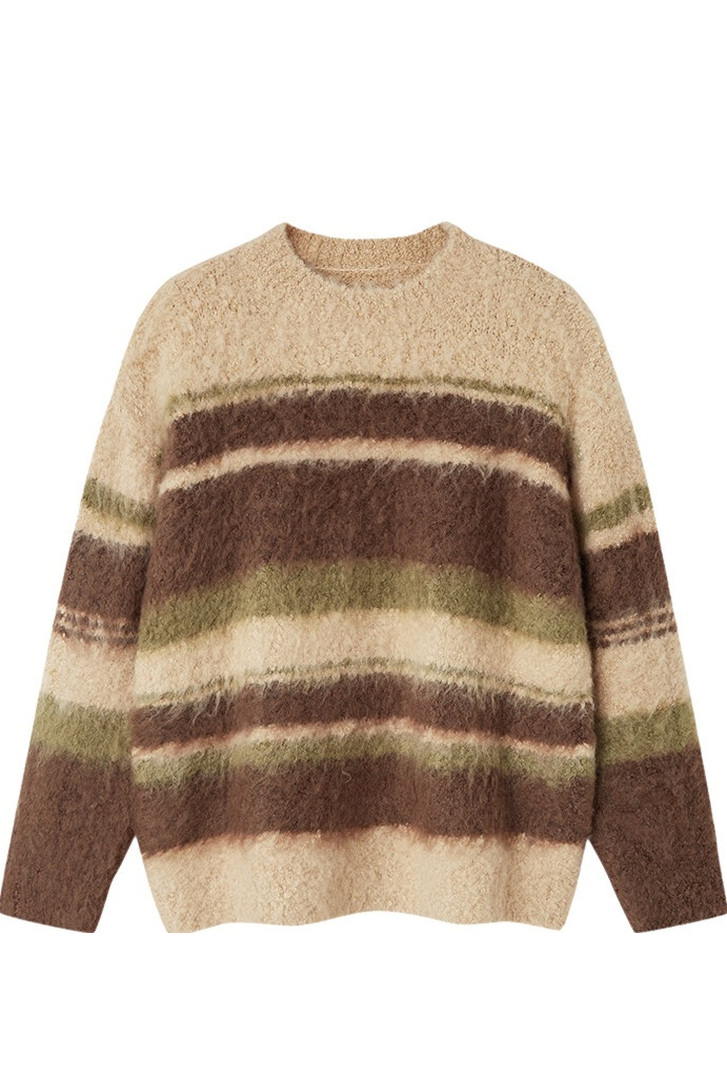 Color-Block Striped Sweater