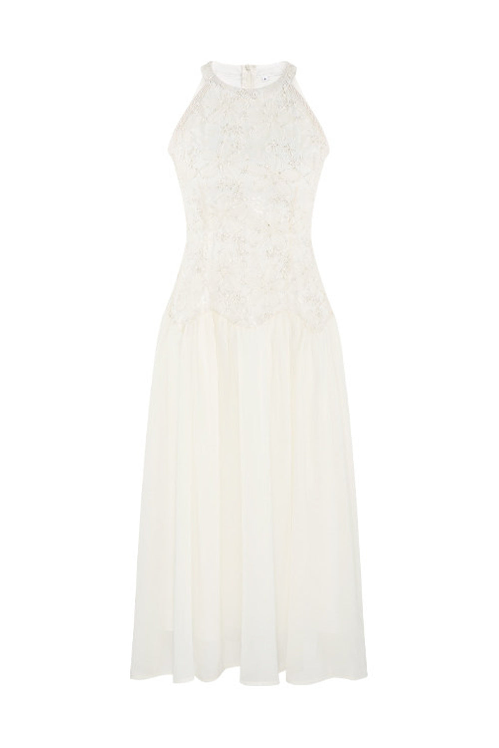 Ladylike Lace Halterneck Dress
