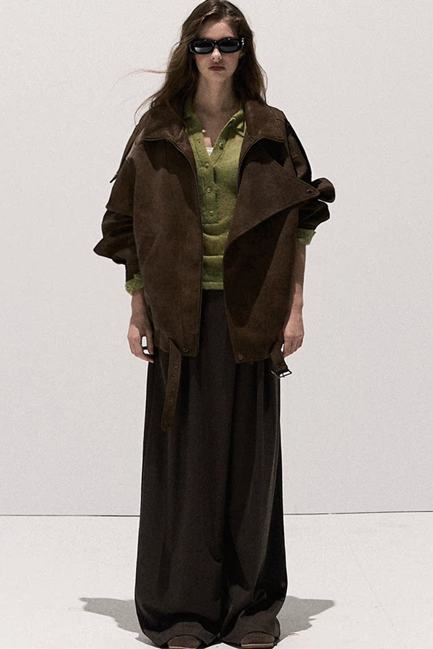 Suede Texture Leather Jacket