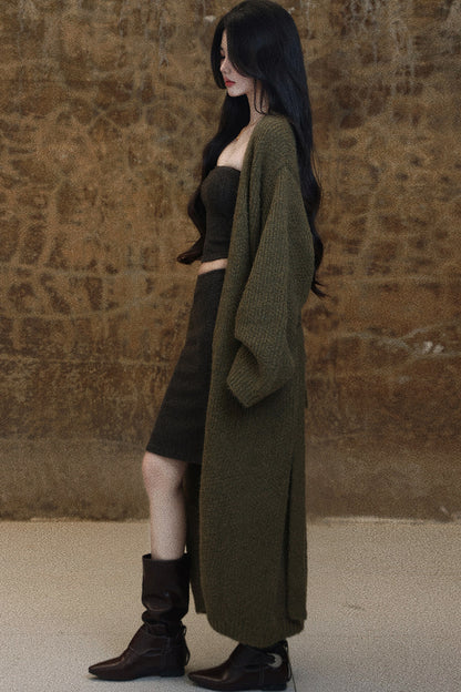 Knitted Long Cardigan