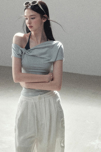 Asymmetrical Off-Shoulder Top