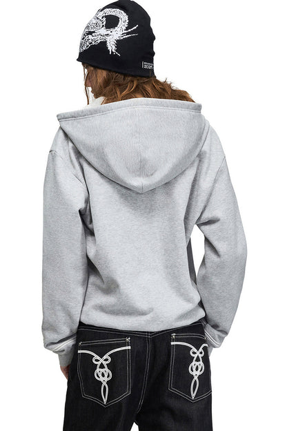 Giacca vintage Napoleone con cappuccio e zip
