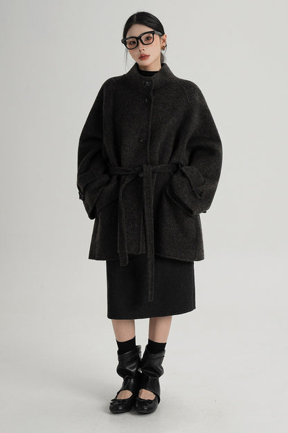 Mid-Length Double-Sided Wool Coat
