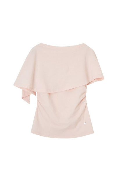 Two-Piece Shawl Waist-Cinching Top Set