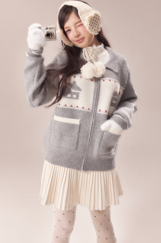 Snowfall Cottage Fair Isle Cardigan