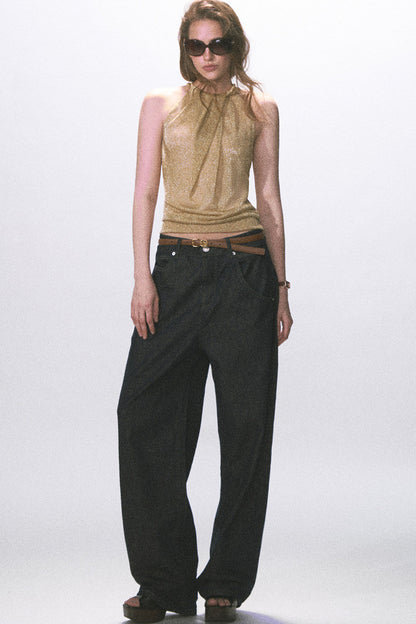 Twist Halter Backless Camisole Top