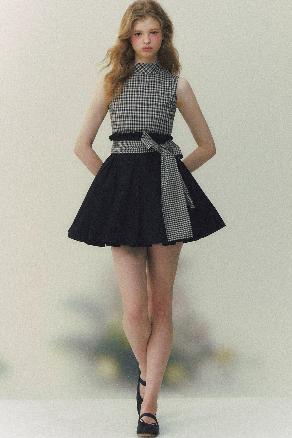 Princess Diary Plaid Puffy Dress