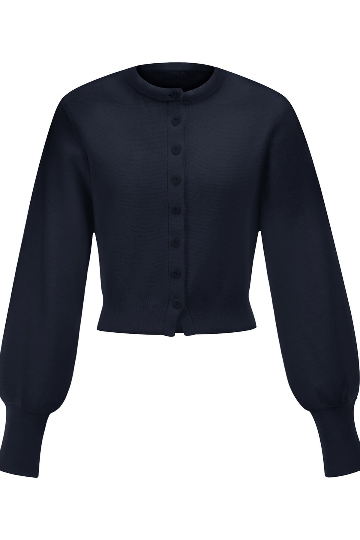 Pure Wool Round Neck Cardigan