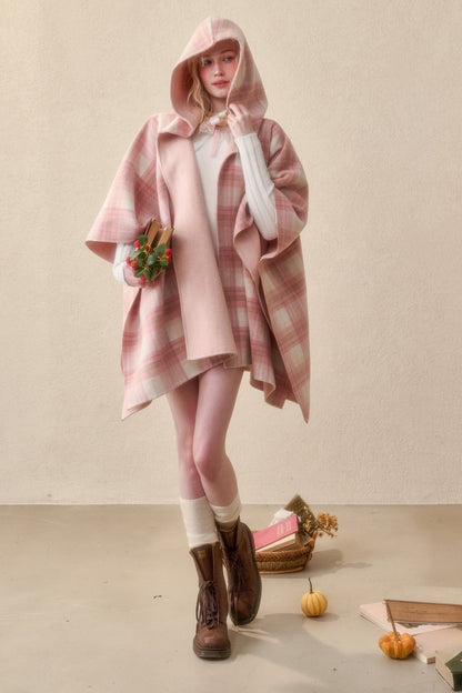 Reversible Wool Cape