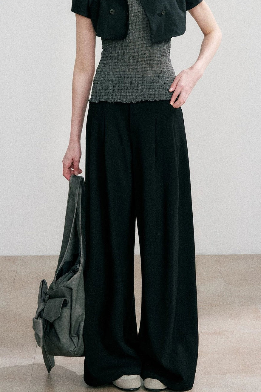 Pantaloni a vita alta fino a terra