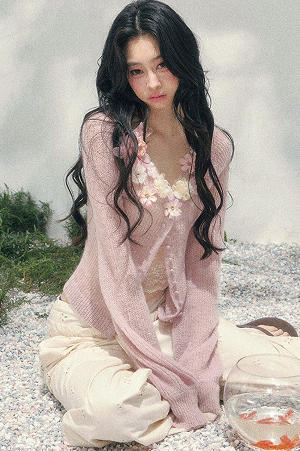 French Sheer Lace Camisole