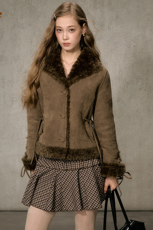 Reversible Suede Lamb Wool Jacket