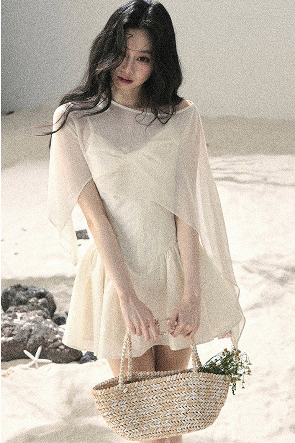 Misty French Puffy Dress Set