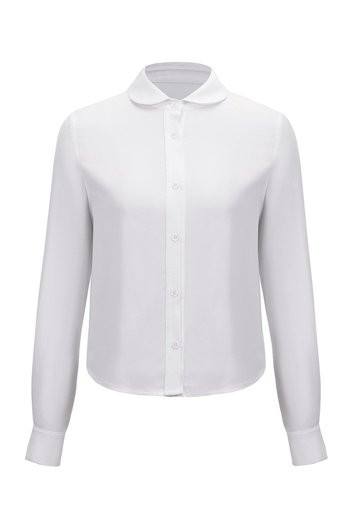 White Doll Collar Shirt
