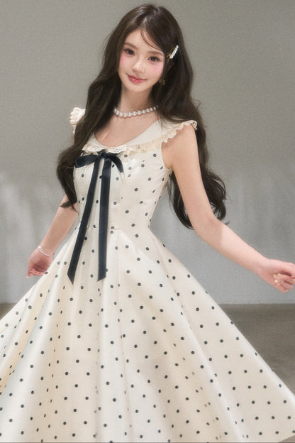 Hepburn Polka Dot Dress