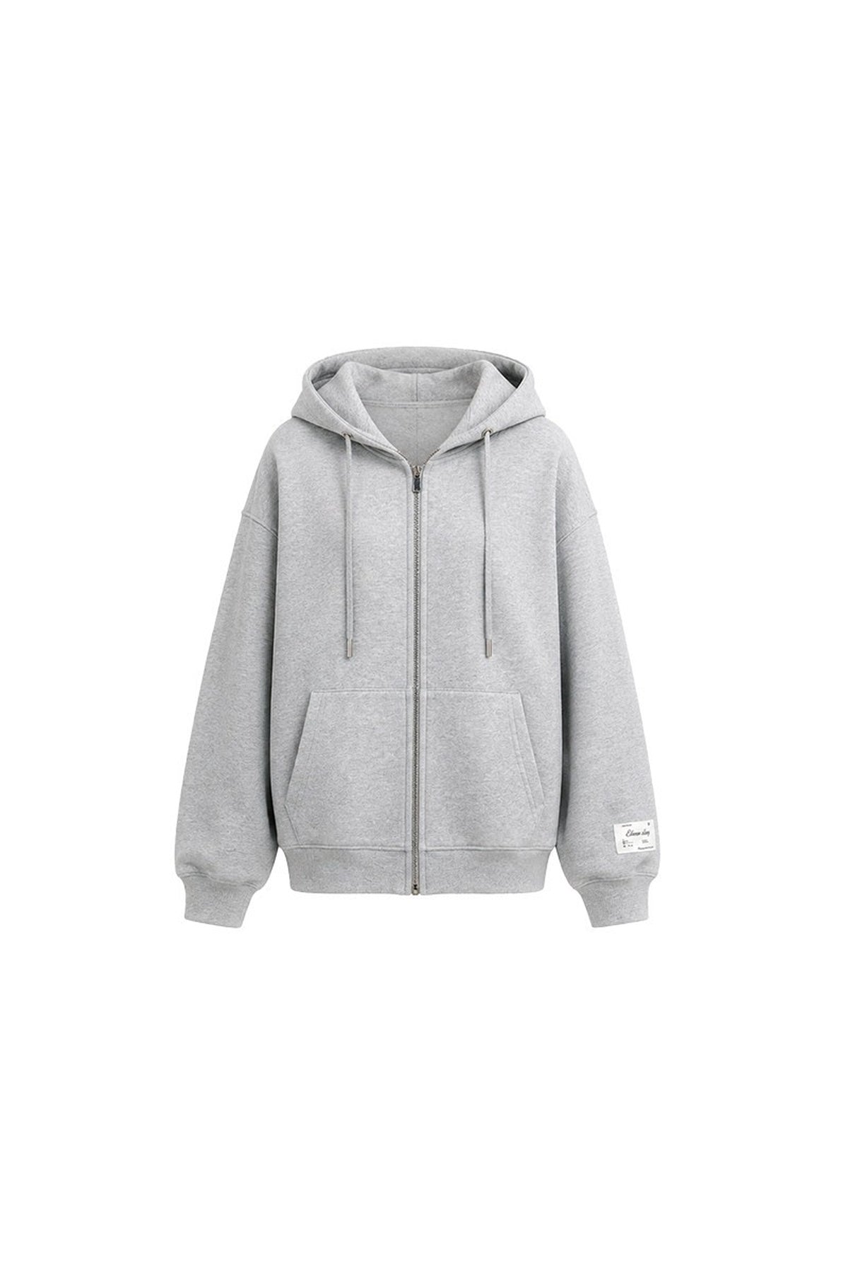 Gray Hooded Jacket and Culottes Set-Up
