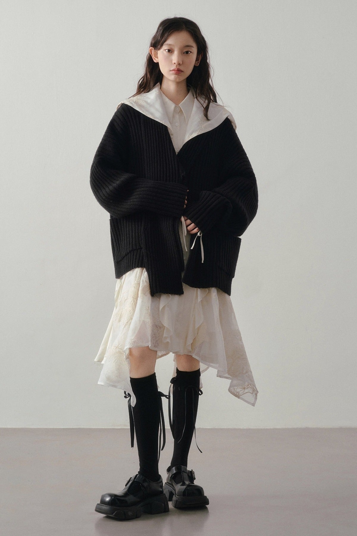 Embroidery Shawl Dress