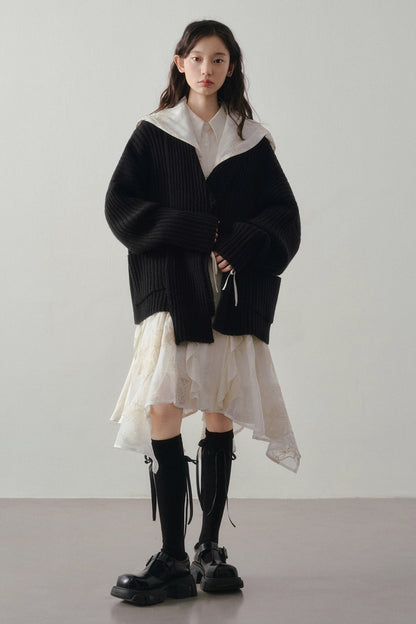 Embroidery Shawl Dress