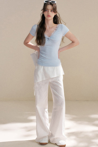 French Lace Knitted Top