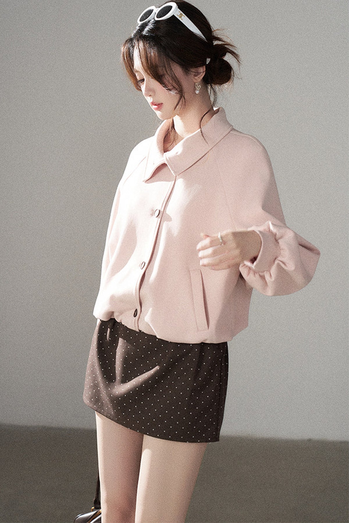 Short Two-Way Floral Jacket