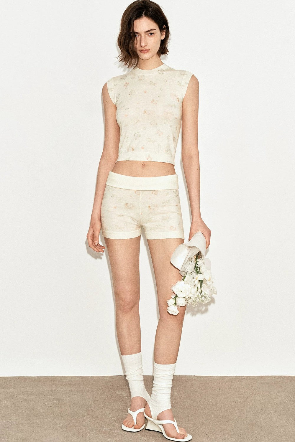 French Retro Wool Shorts