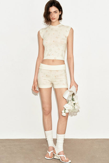French Retro Wool Shorts