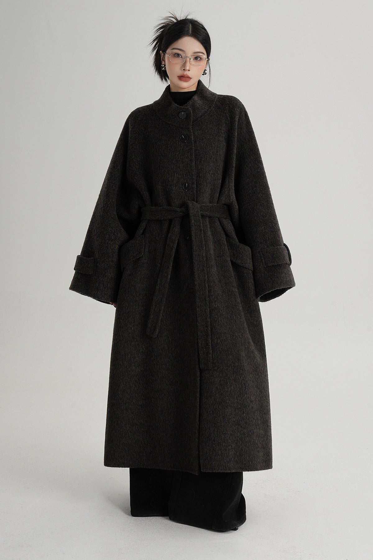 Mid-Length Double-Sided Wool Coat