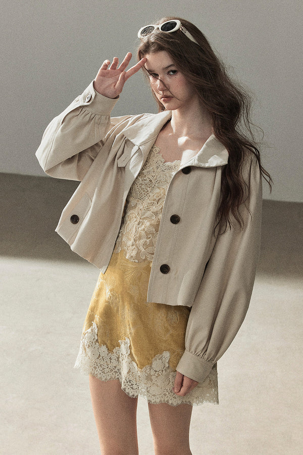 Barn Style Loose Short Jacket