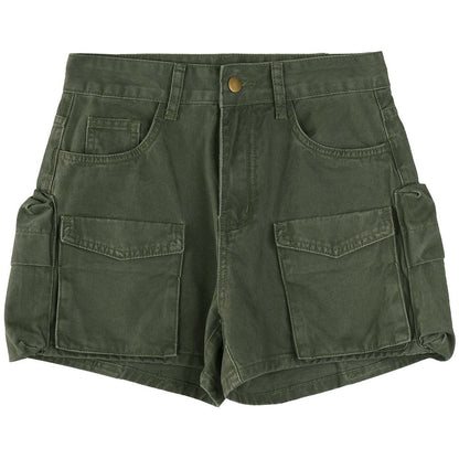 Retro Denim Workwear Shorts