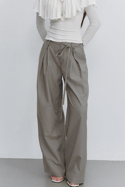 Bow Tie Draped Trousers