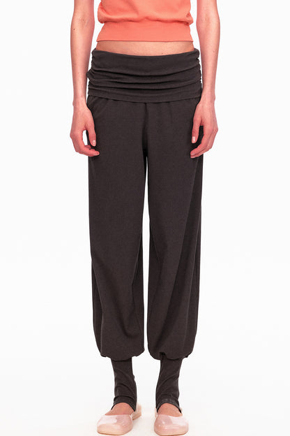 Long-Staple Cotton Knit Stirrup Pants