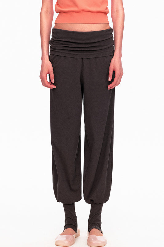 Long-Staple Cotton Knit Stirrup Pants