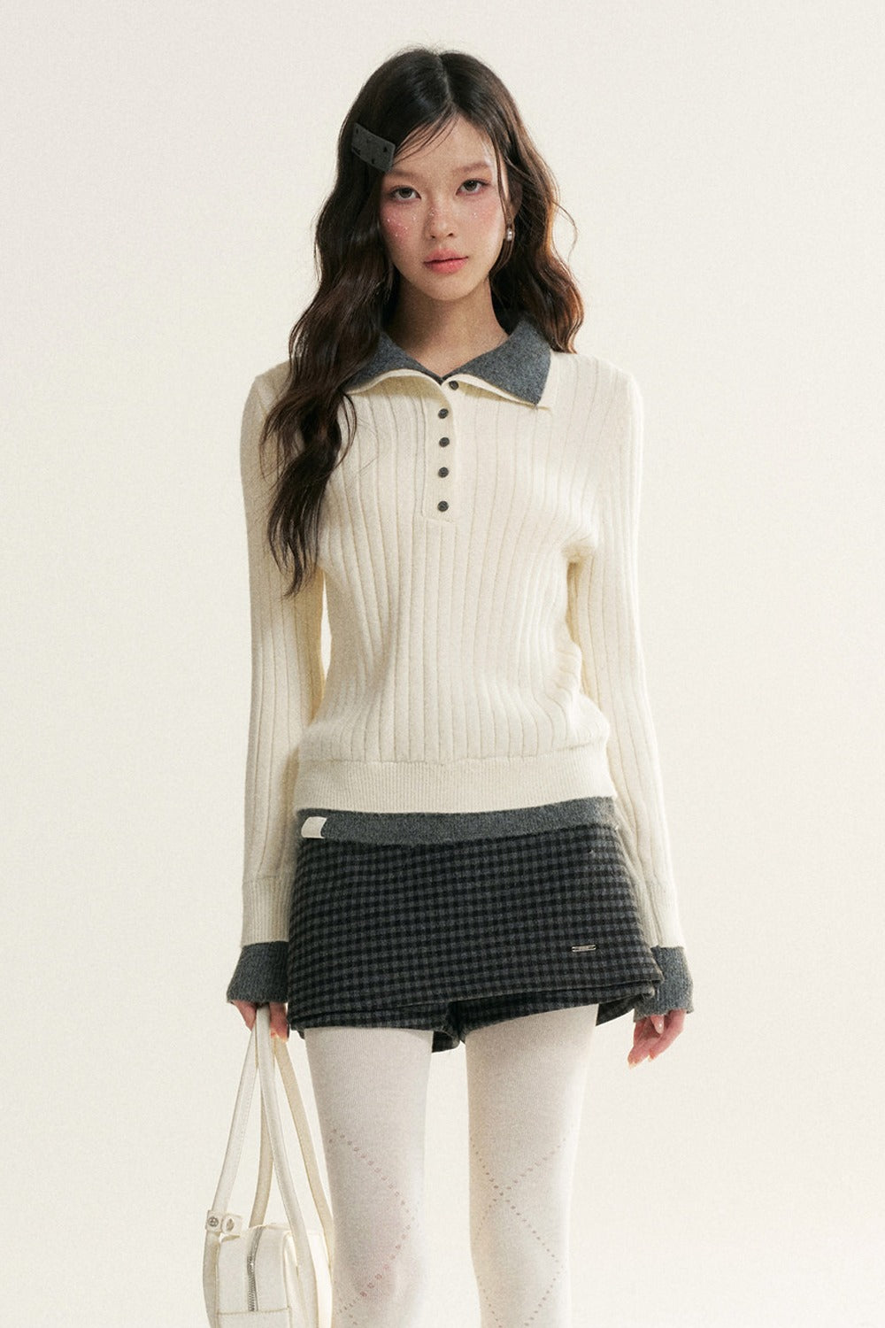 Color-Block Layered-Look Sweater